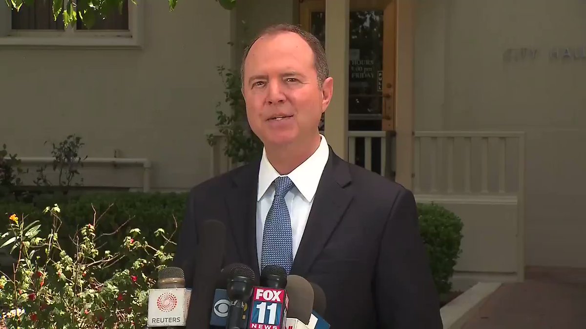 Rep. Adam Schiff: The Attorney General is not the president's personal lawyer, although he may feel he is. He is supposed to be the highest law enforcement officer in the land, and he is supposed to represent the interests of the American people.   