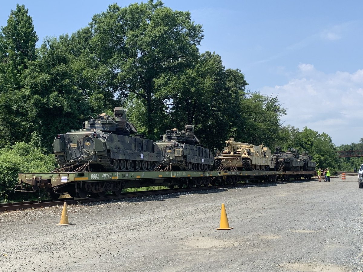 military tanks on us freeways