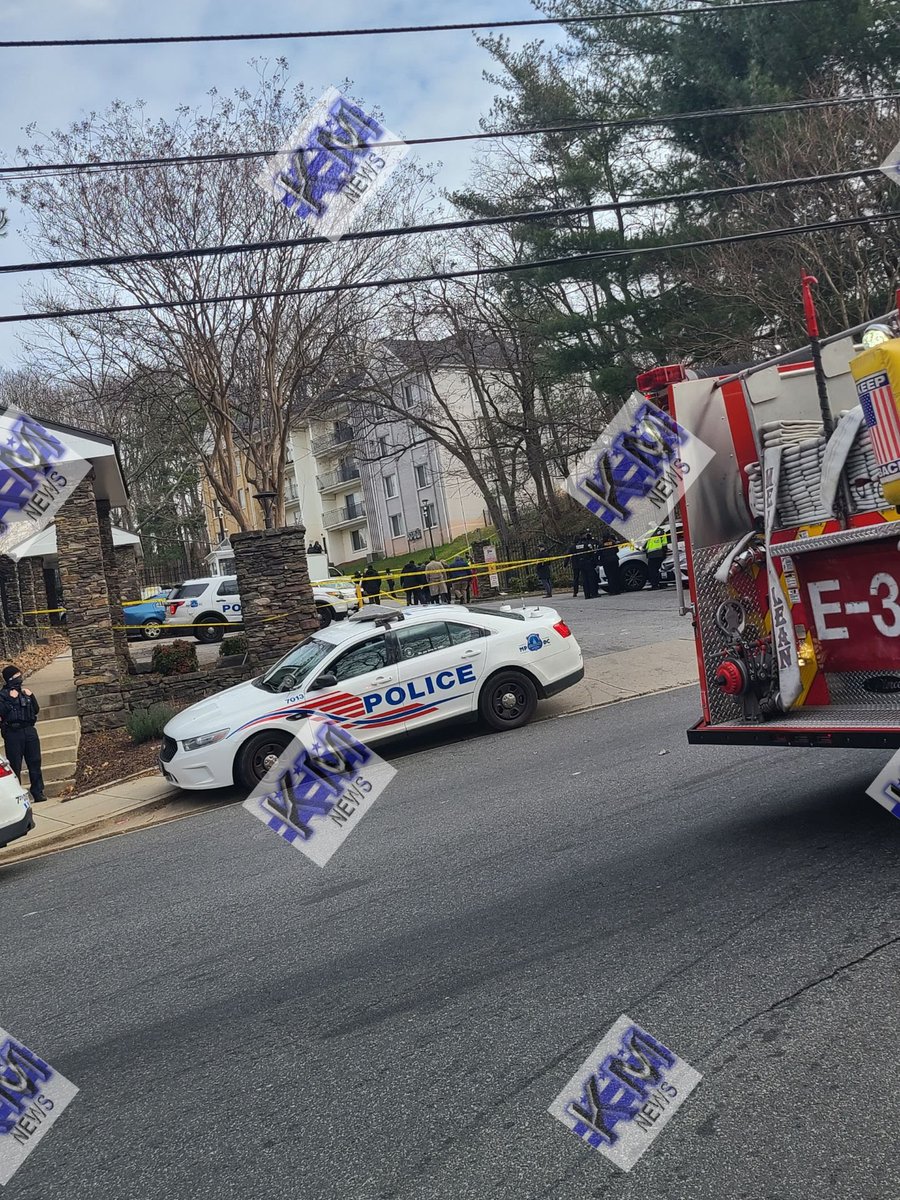 Second crime scene is at 29th and Erie Sts SE-DC (photos attached) where one of the suspect autos was crashed. 1 person had died from the shooting, 2 others are injured. 