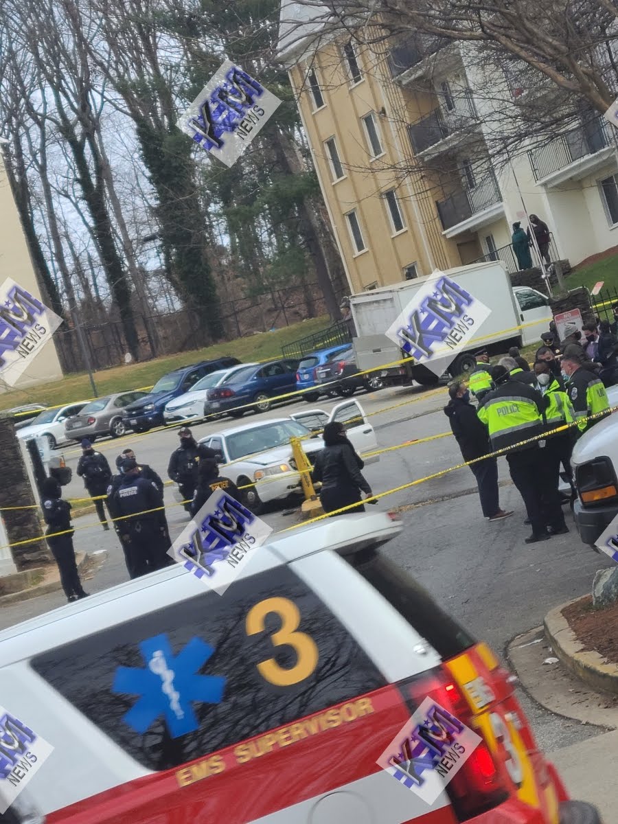 Second crime scene is at 29th and Erie Sts SE-DC (photos attached) where one of the suspect autos was crashed. 1 person had died from the shooting, 2 others are injured. 