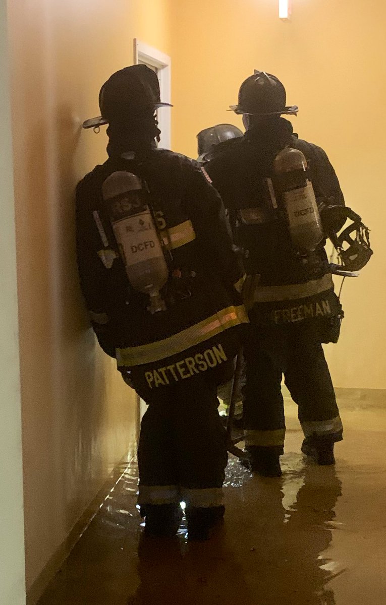 Working Fire 1800 block 28th Pl. SE. Fire involved basement apartment in occupied 3 story apartment building. Fire extinguished by DC firefighters. 1 resident assisted from building & others sheltered in place. 2 evaluated by EMS &amp; declined further treatment. 2 displaced