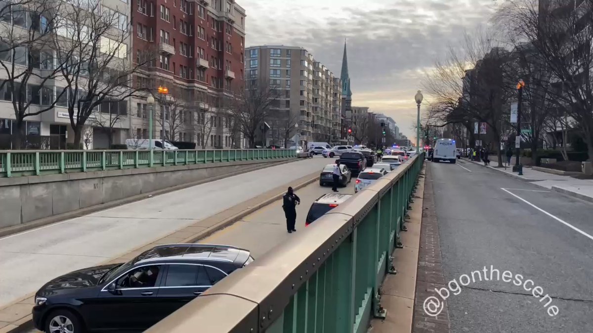 Climate activists have shut down a portion of Massachusetts Avenue in Washington DC this morning, protesting for President Biden to declare a climate emergency