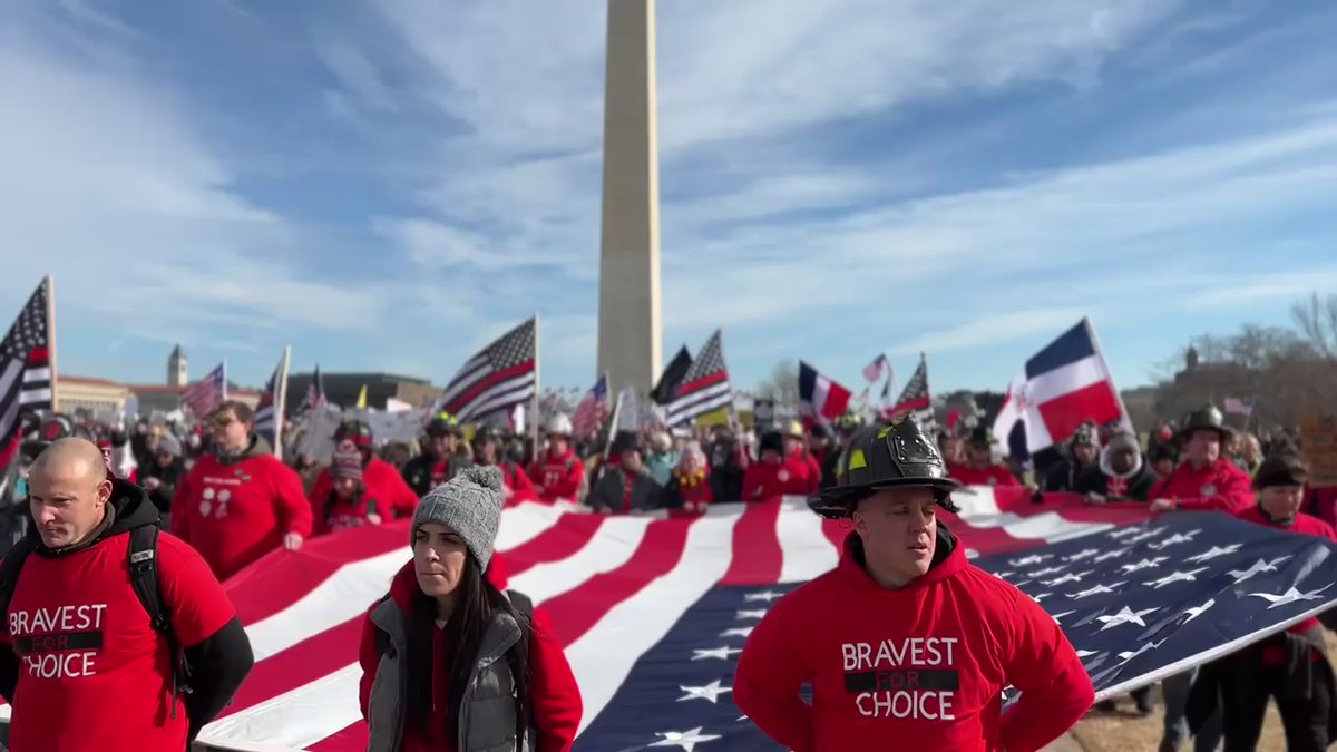 Thousands are marching in Washington, DC in protest against vaccine mandates