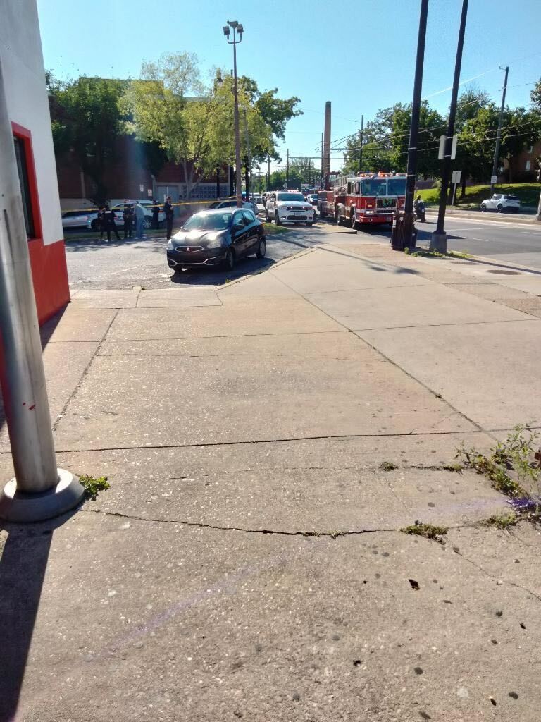 Adult male & juvenile male shot on the 1400 block of Montana Ave NE around 11:02am. They are both conscious and breathing. Lookout for a dark blue or black Ford SUV, L/S on Montana Ave towards Bladensburg Rd NE