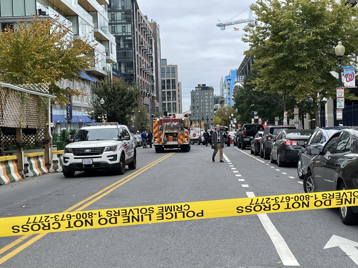 Investigation underway outside of Nats Park after a shooting on Van Street and N Street. This happened before 1 PM outside restaurants and bars