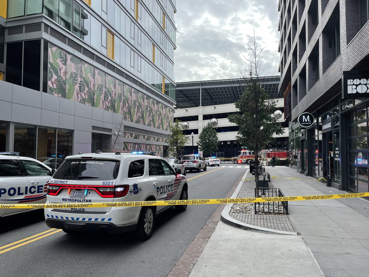 Investigation underway outside of Nats Park after a shooting on Van Street and N Street. This happened before 1 PM outside restaurants and bars