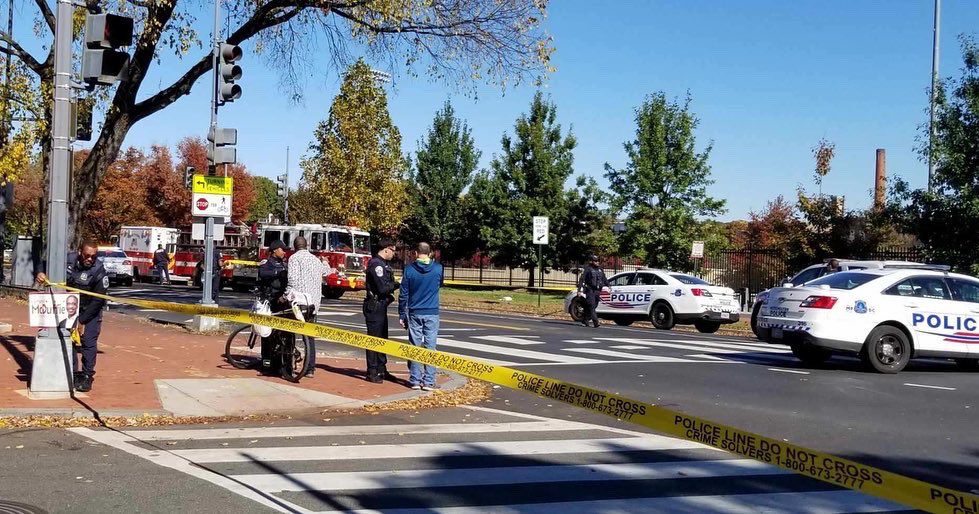 Shooting scene at NJ Ave. and N St.