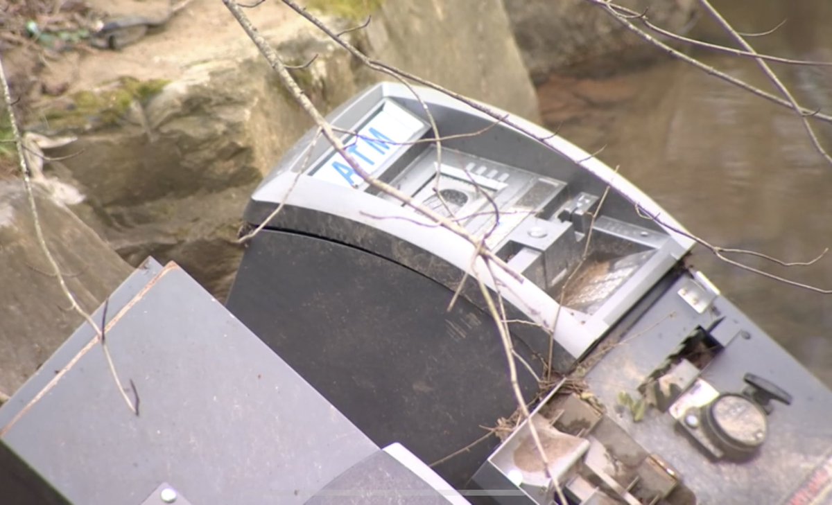 DC Police & FBI now investigating as many as 20 ATM machines discarded in Watts Branch Creek in North East DC