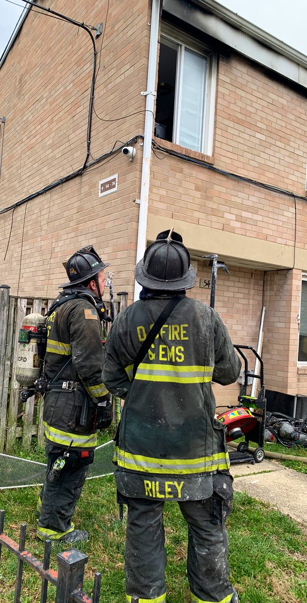 Box Alarm 5800 block Southern Ave SE. Fire 2nd floor 2 story end townhouse. Fire under control with no injuries. Notifying @RedCrossNCGC of 1 adult displacement. Operated in unified command with @PGFDNews. This fire was on the border between both jurisdictions. 