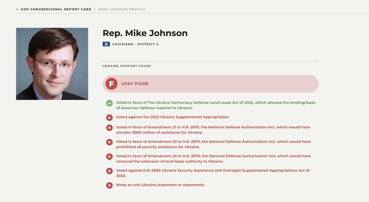 Mike Johnson (R-LA) is elected as the new Speaker of the House. Every House Republican voted for him