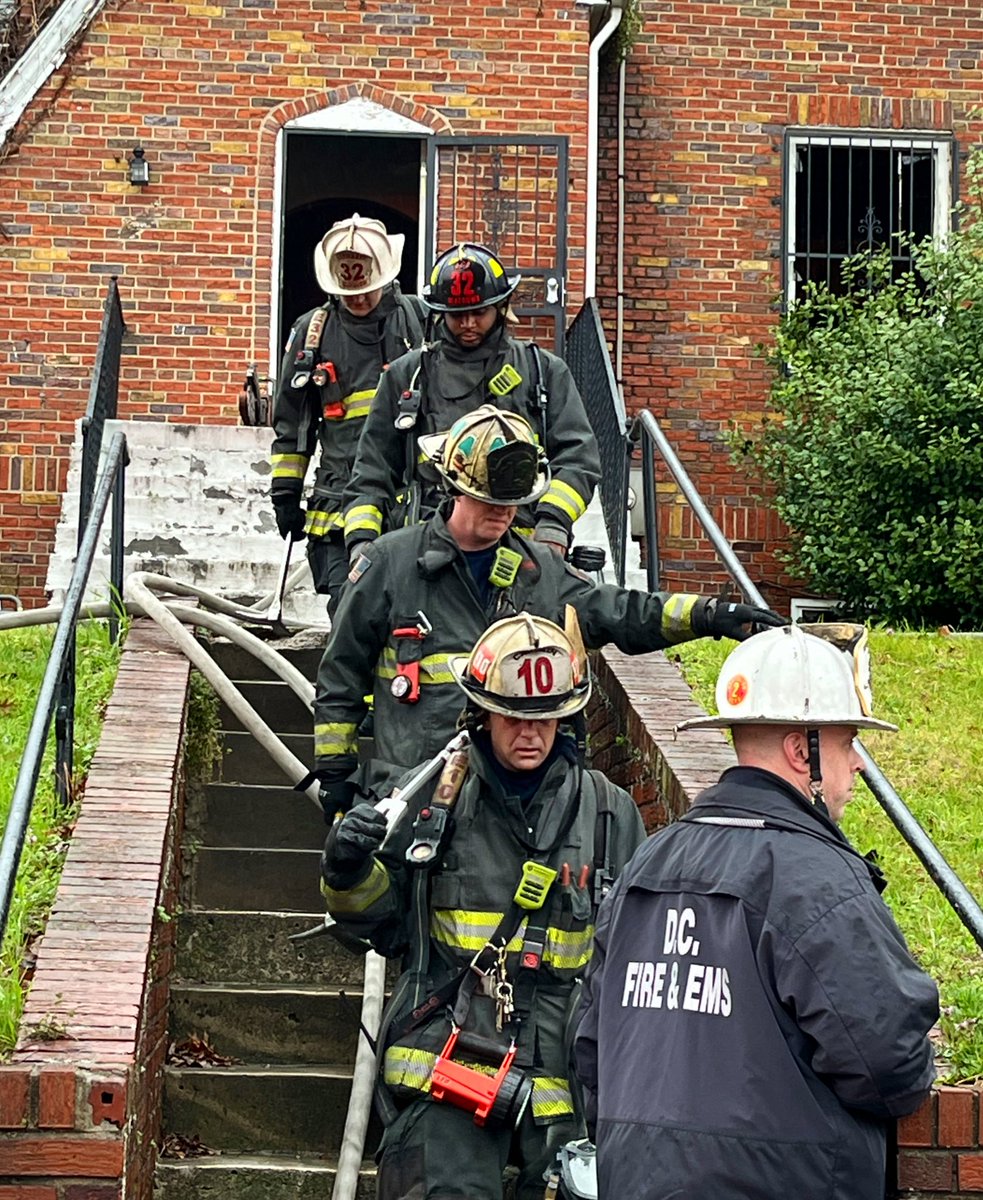 Working Fire 3900 block Benning Rd NE. Fire involved basement 2 story detached house. Fire under control with no reported injuries. Appears to be unoccupied. Fire investigators on scene. DC firefighters
