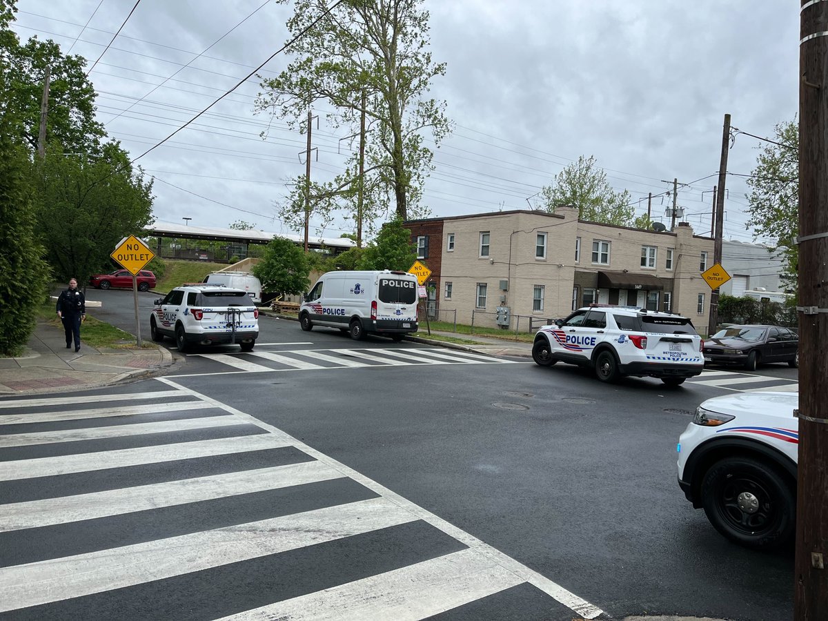 Juvenile male (teen) shot on the 1500 block of Olive St NE at 3:40pm. He is conscious and breathing. Lookout for a B/M, 5'10 in height, and wearing all black