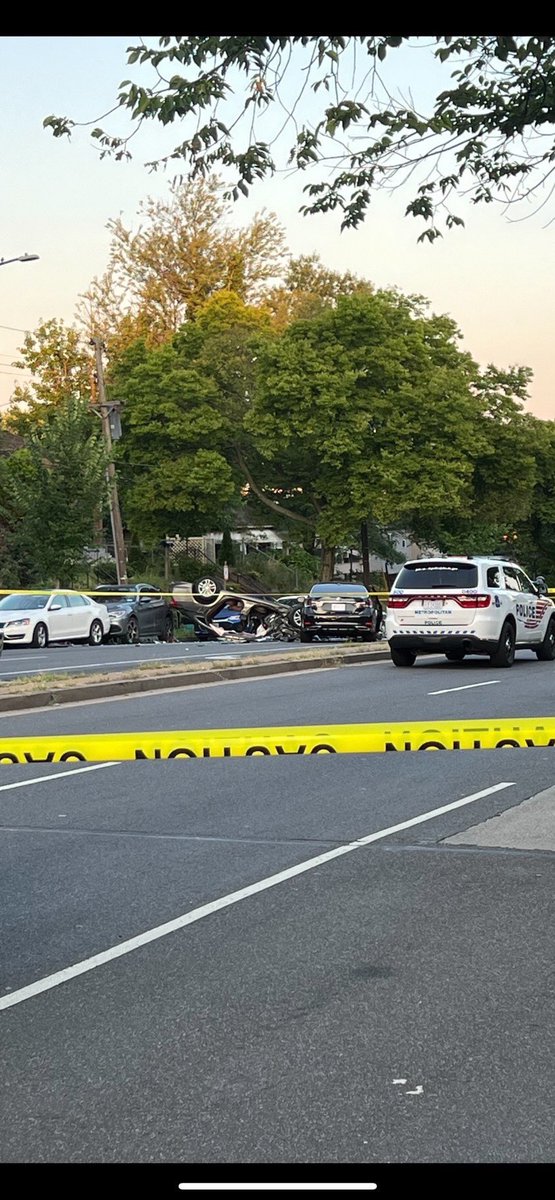 Crash with vehicle overturned with entrapment Division Ave and E. Capitol St NE. Both trapped patients extricated. 2 patients being transported with serious injuries.