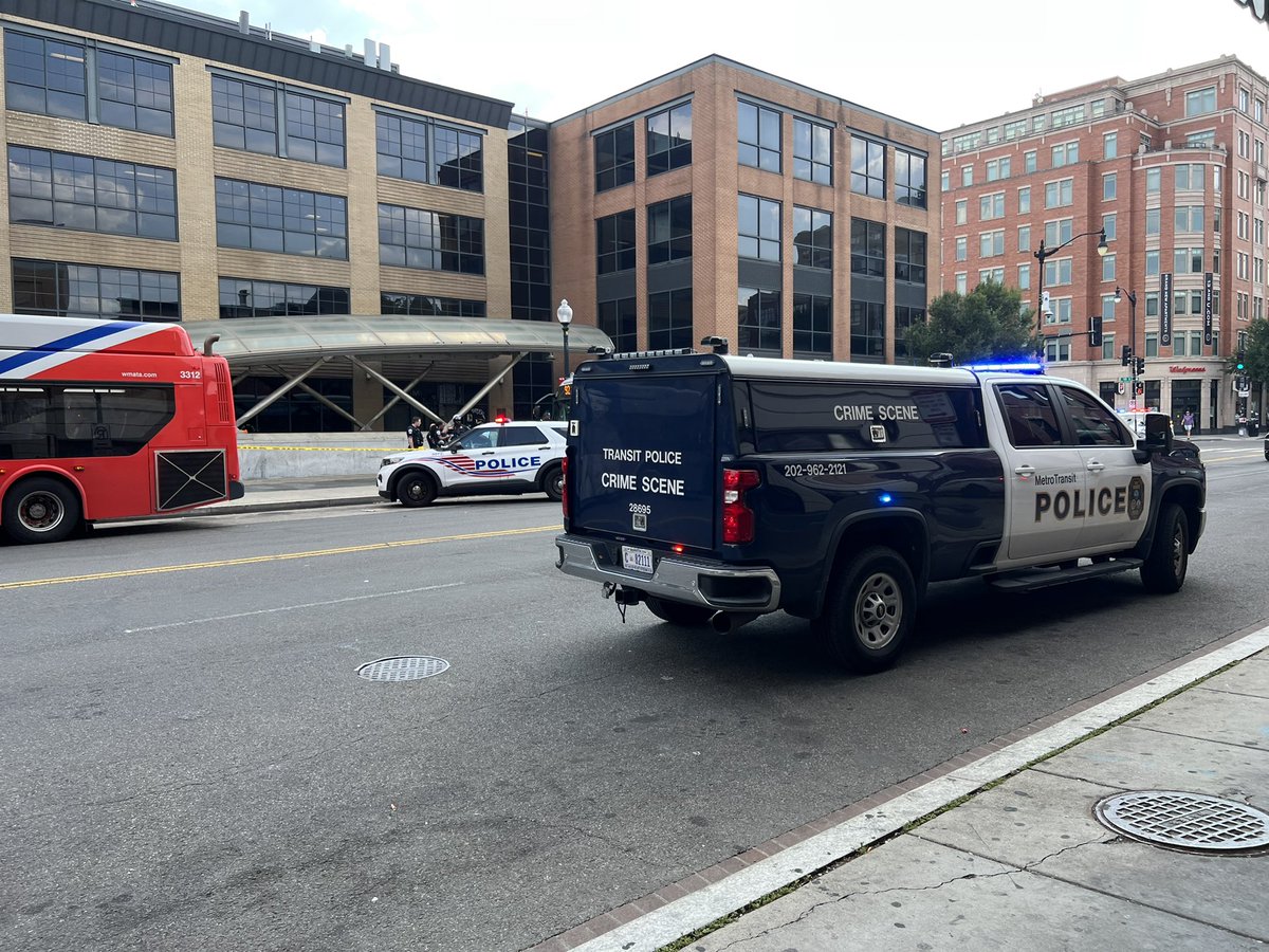 SHOOTING INVESTIGATION with @MetroTransitPD on scene. Severity of injuries unknown. Near 13th and U St.  N.W.Large police presence at U Street @wmata station. About 10 policemen and more coming