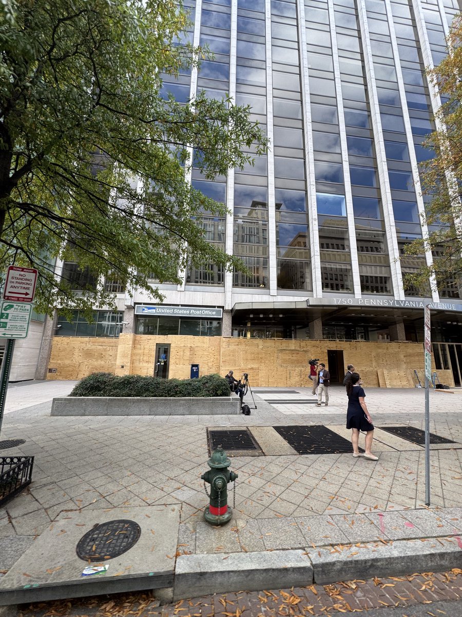 Buildings getting boarded up is a normal part of life in DC ~ no harm in preparing for what may come