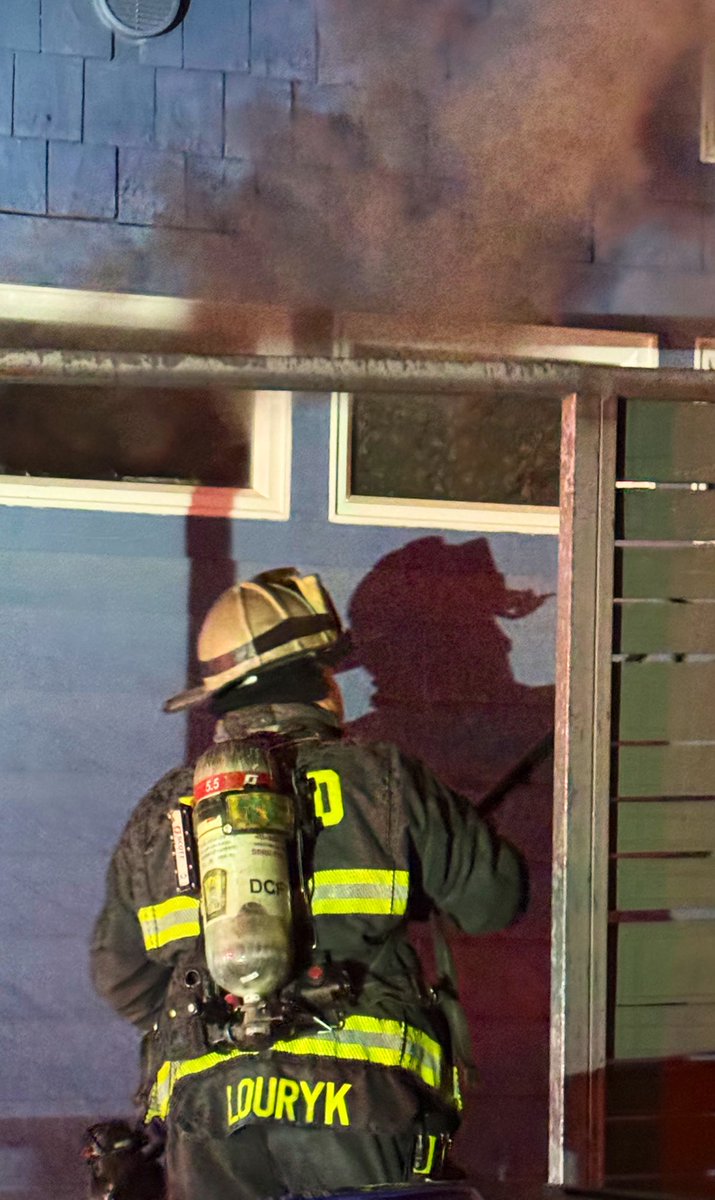 Box Alarm 1200 block Gallatin St NW. Fire in both garages under control. 1 of the 2 being utilized as living quarters with no occupant present at time of fire. Investigators on scene. DC firefighters