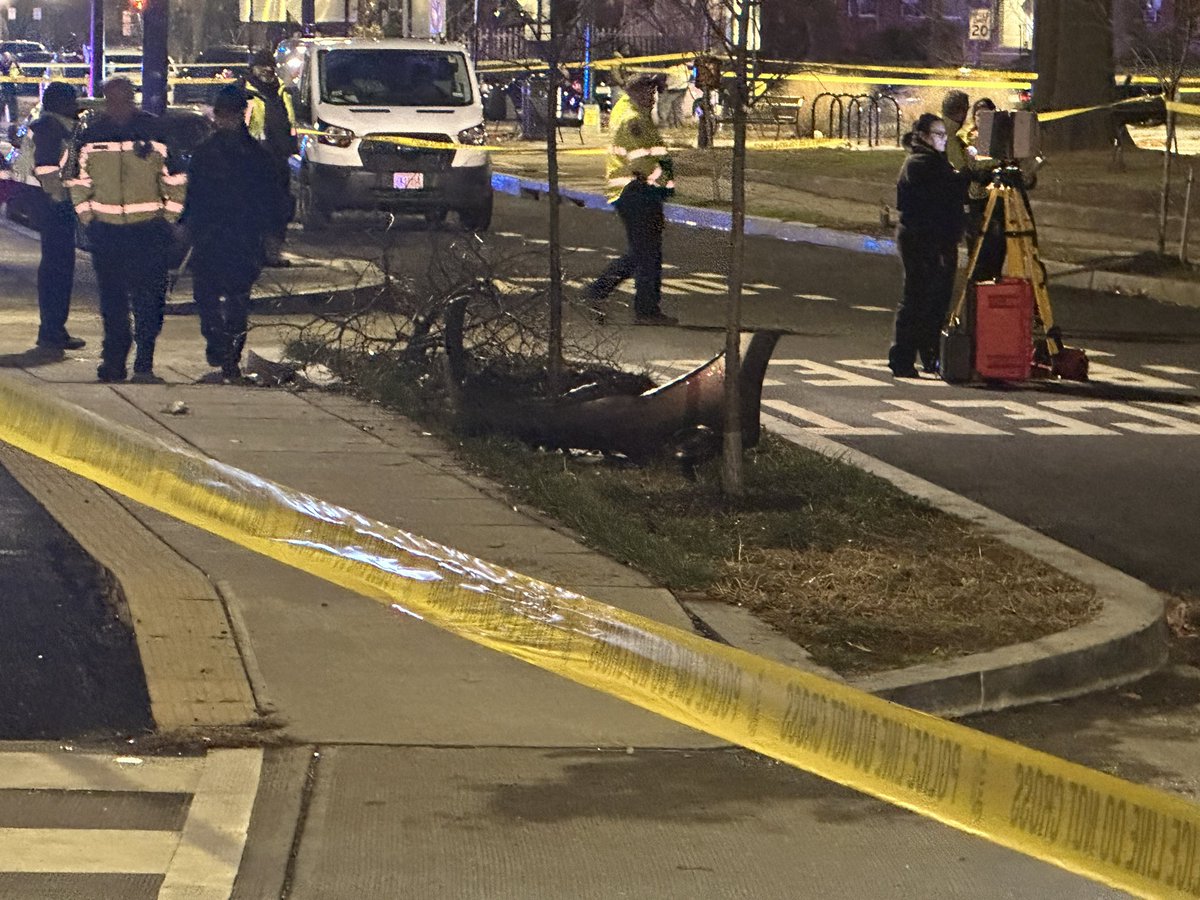 MPD on scene of a deadly hit-and-run between a car and pedestrian on the 1500 block C Street NE. Police say this happened after 7 pm, when a car hit and killed a pedestrian, with the driver running away. No description of driver at this time, but car is still here