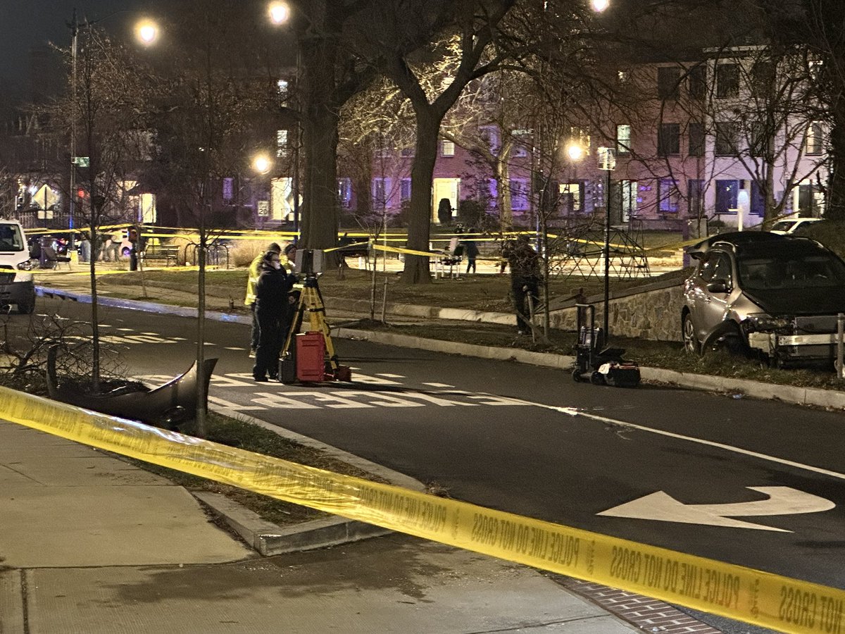 MPD on scene of a deadly hit-and-run between a car and pedestrian on the 1500 block C Street NE. Police say this happened after 7 pm, when a car hit and killed a pedestrian, with the driver running away. No description of driver at this time, but car is still here