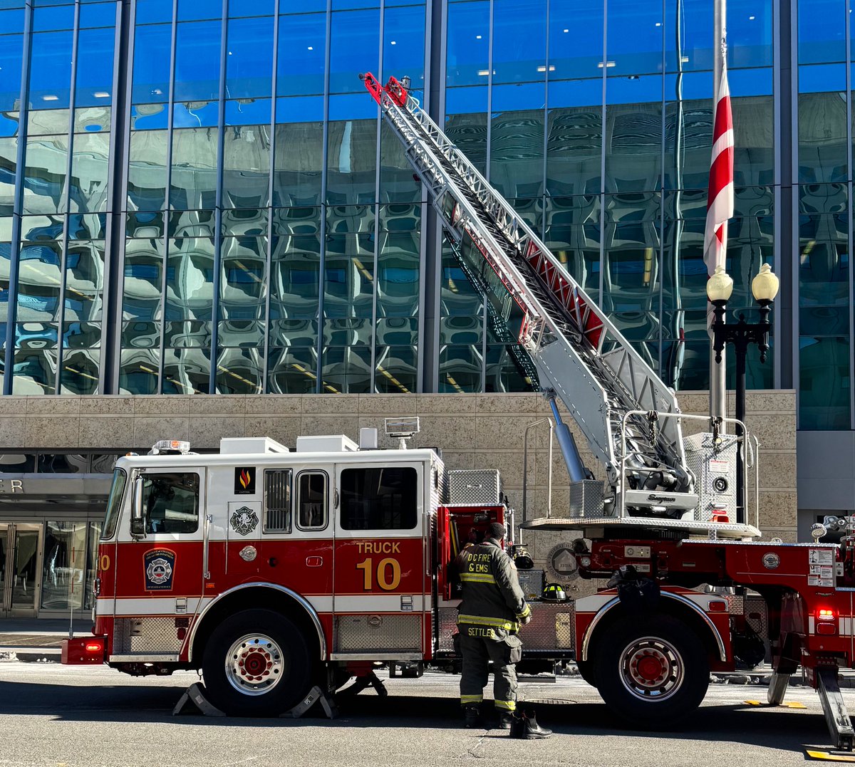 Box Alarm 400 block 7th St South-West Water heater on fire in cafe inside of multi-story commercial building. Fire is out. Checking for extension. No injuries reported DC firefighters