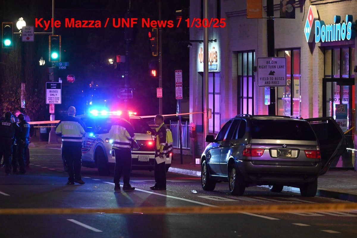 One adult age man was pronounced dead on scene in the 900 block of M Street Southeast near the Washington Navy Yard after suffering from gunshot wounds at approximately 8:36 PM Thursday evening in Washington, DC on January 30, 2025.  