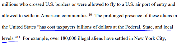 The DHS notice to terminate TPS for 300,000 Venezuelans claims Venezuelan TPS holders cost the US government billions of dollars