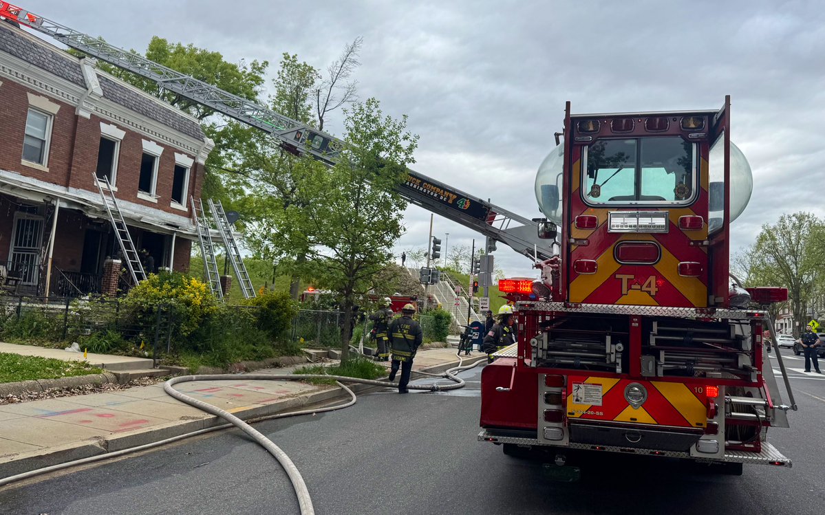 Box Alarm 2400 block N. Capitol St NW. Fire in basement of 2 story occupied end of row dwelling. Fire knocked down. Checking for extension. No injuries. Checking on displacements. DC firefighters