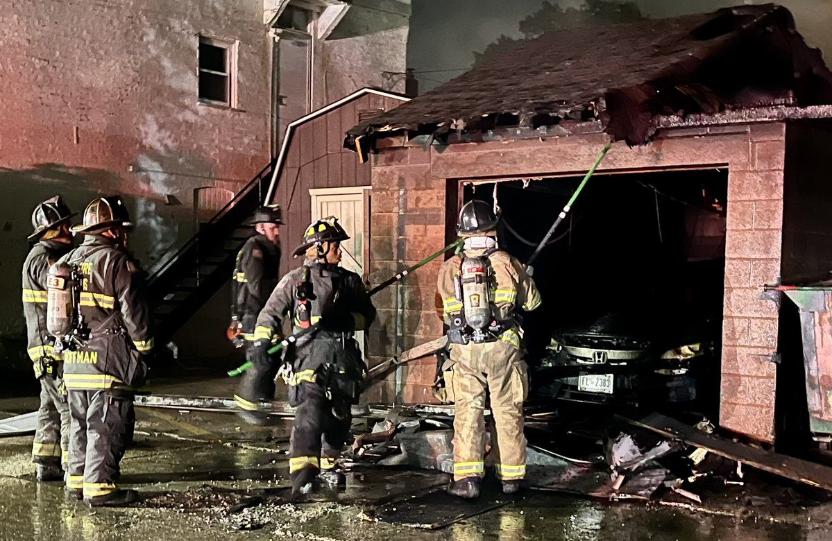 Images from the Box Alarm for the detached garage fire in the 200 block C St NE. DC firefighters