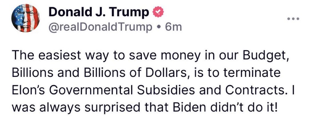 אילון מאסק: לאור הצהרת הנשיא על ביטול החוזים הממשלתיים שלי, @SpaceX תתחיל להוציא את חללית הדרקון שלה משימוש באופן מיידי.