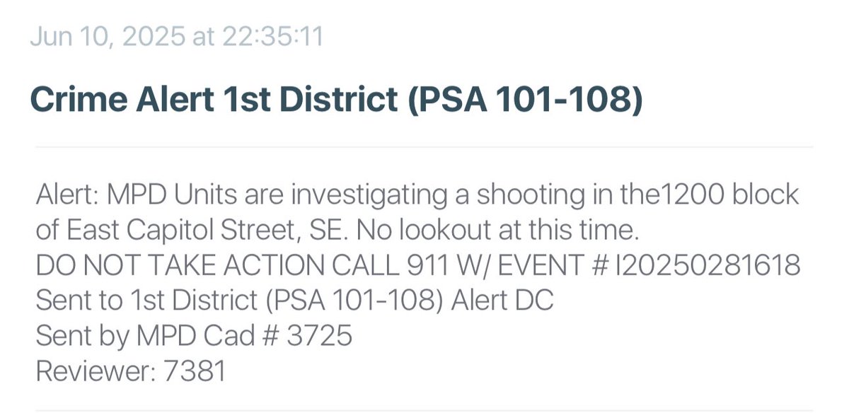 PROBABLE Fatal shooting IN CAPITOL HILL DC: next to Lincoln Park, 1200 block of East Capitol Street SE in Capitol Hill DC— man shot. (not conscious & not breathing) DC Police’s homicide detectives investigating… DCCrime