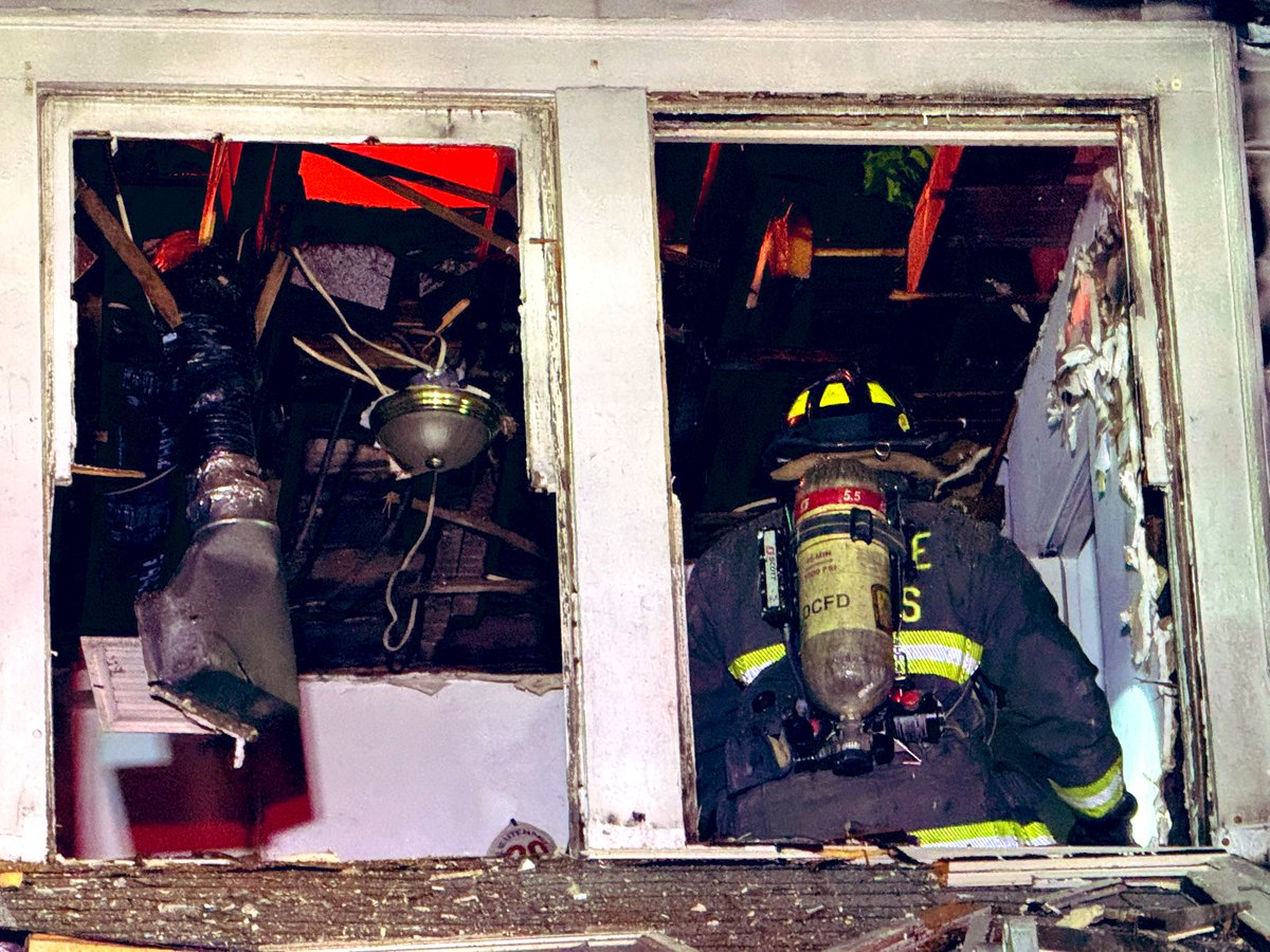 Working Fire 4500 block 44th St NW. Had significant fire 1st & 2nd floor and attic 2 story detached wood frame house. Visible fire extinguished. 2 occupants safely self evacuated. Still hitting hotspots. No injuries. DC firefighters