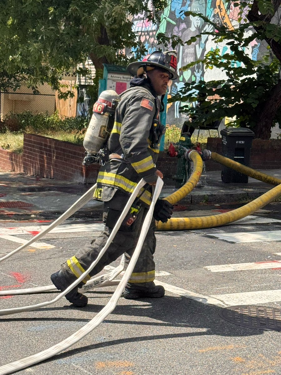 Box Alarm 2200 block Champlain St NW. Small fire 1st floor apartment 2 story building. Fire is under control with no injuries reported. Fire investigators requested. DC firefighters