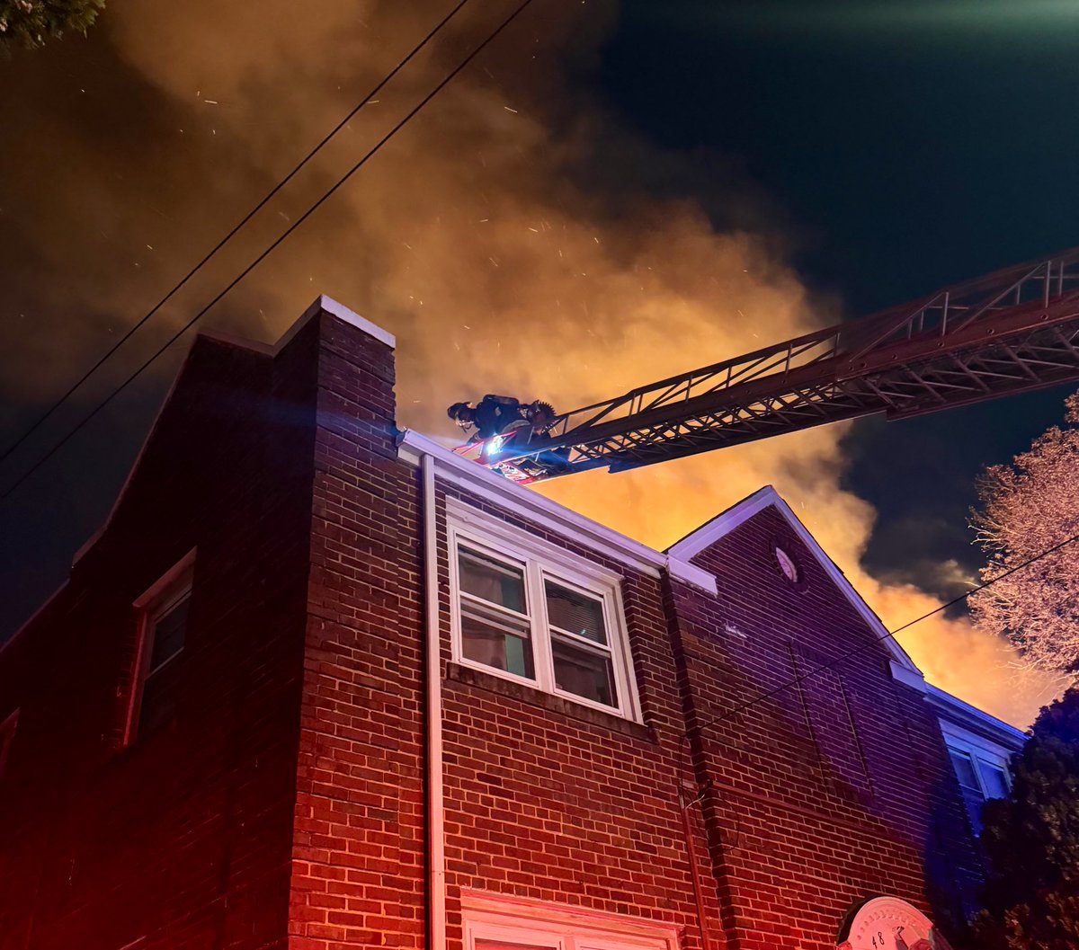 Conditions encountered on arrival at the  Box & Fire Task Force 4800 block 4th St NW. DC firefighters