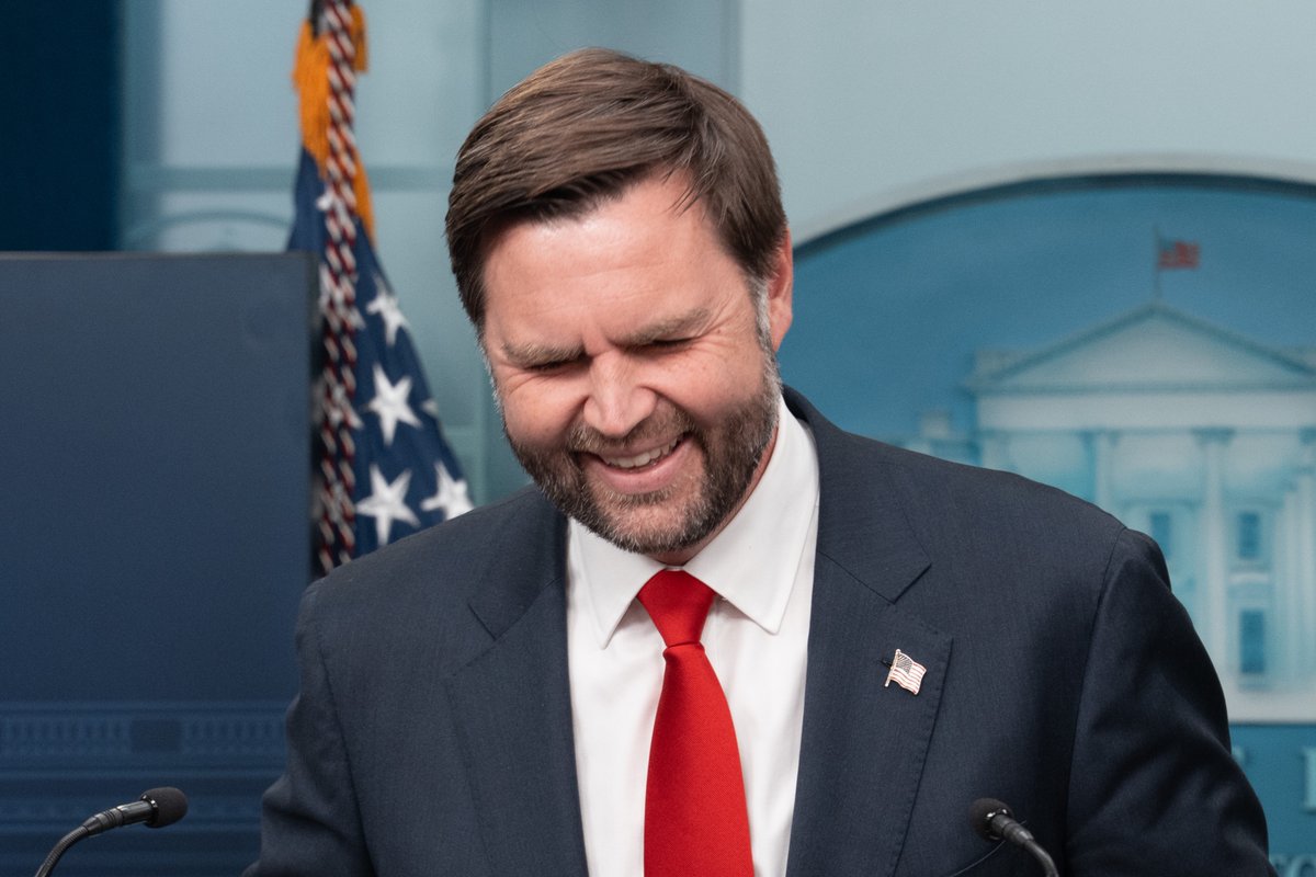 Vice President JD Vance joined the White House press briefing to attack Democrats for the government shutdown and defended President Trump's 'sombrero' meme, denying it was racist
