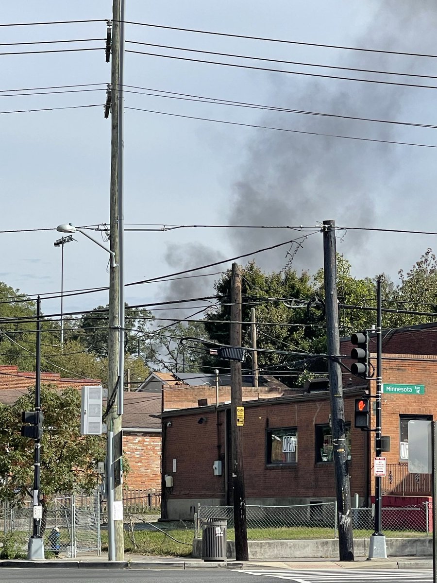APARTMENT FIRE IN NE DC: 4200 Bl. of Edson Pl. N.E. @dcfireems on scene of a 2 story apartment building with fire showing on arrival. WORKING FIRE DISPATCH was requested. Bulk of the fire has been knocked down. All searches was negative. newsfromtheconcrete publicsafety ThanksLooks like possible house fire. Can’t really tell. Hearing DCFD en route now