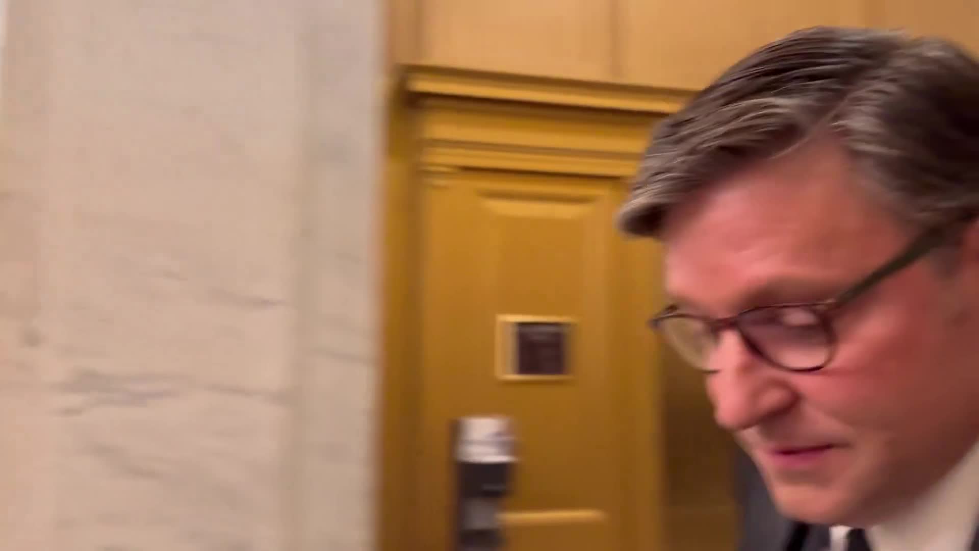 While leaving the State Dinner tonight at the White House, House Speaker Mike Johnson said he was “deeply disappointed” in the Senate’s decision to unanimously pass the bill calling for the release of the Epstein Files without the amendments he suggested earlier today alongside other House Republicans