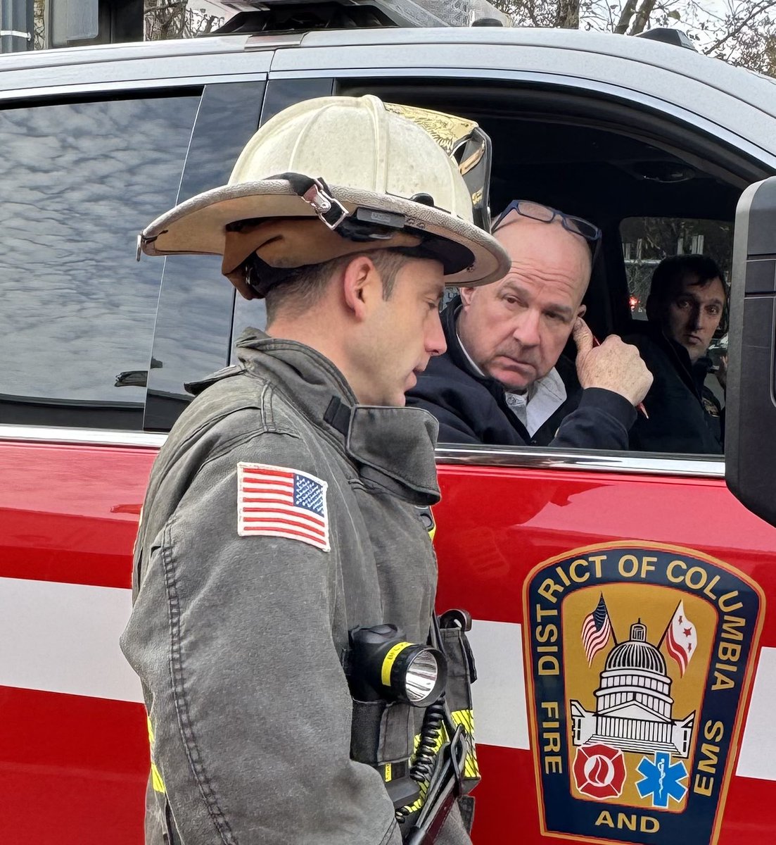 Box Alarm 2100 block S St NW. Hidden fire in attic and roof area of 4 story building. Units opening up and extinguishing fire and checking for extension. No injuries. DC firefighters