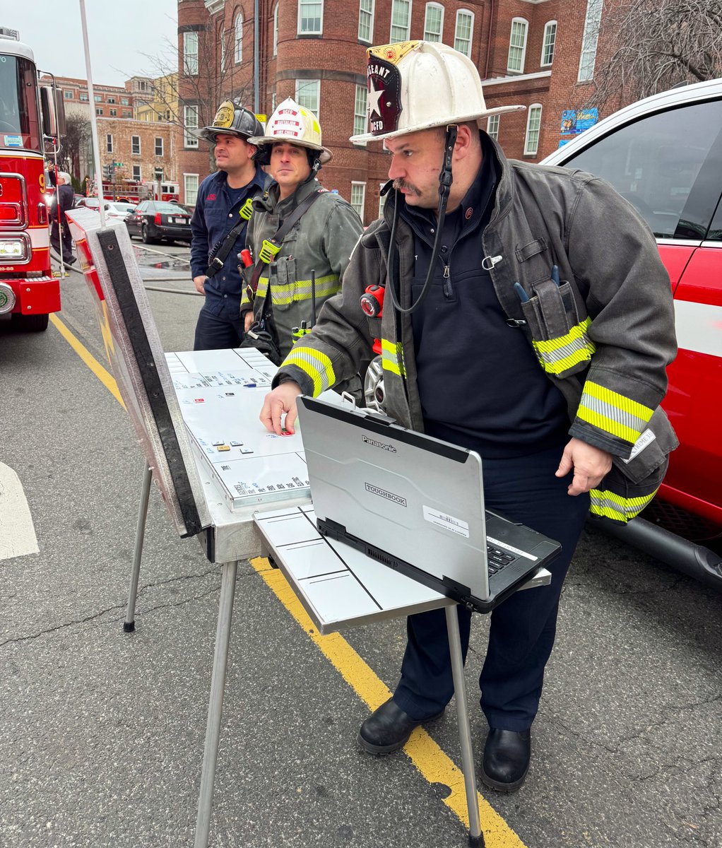 2nd Alarm Fire 2100 block 13th St NW. Fire is under control with no injuries reported. Fire investigators on scene. Working to determine number of displacements. DC firefighters