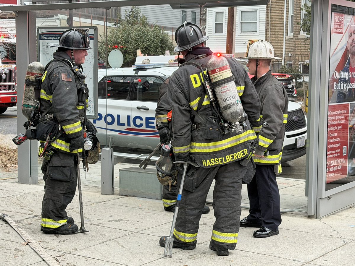 Working Fire:  - 800 Block of Upshur Street NWFire was located in a second floor apartment and on roof with minor extension to the roof of adjacent property. All fire is extinguished. One adult female transported with serious injuries