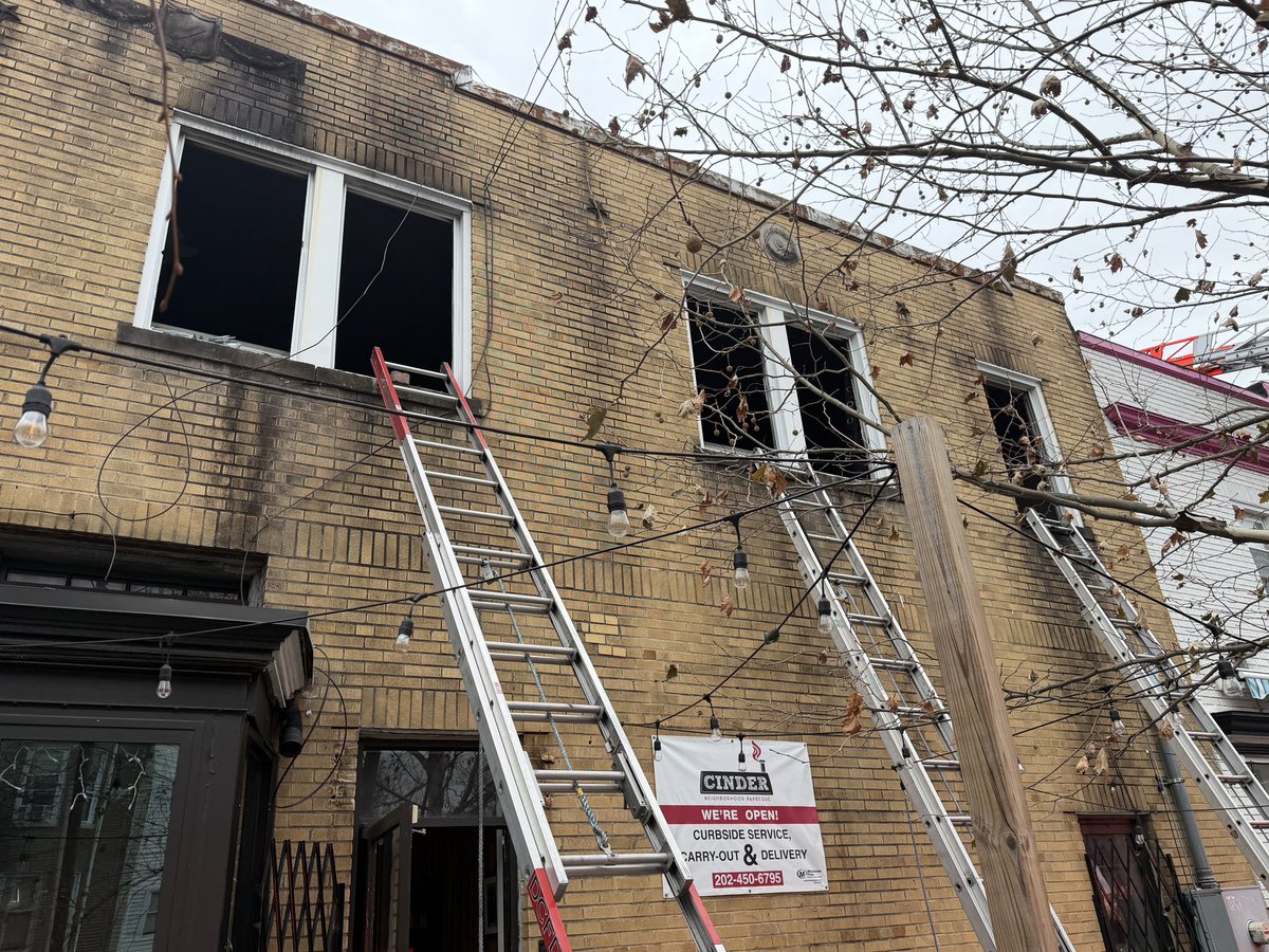 Working Fire:  - 800 Block of Upshur Street NWFire was located in a second floor apartment and on roof with minor extension to the roof of adjacent property. All fire is extinguished. One adult female transported with serious injuries
