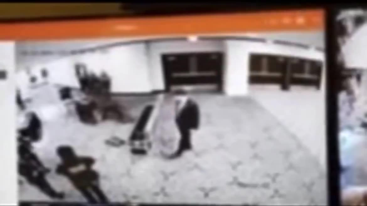 U.S. President Donald J. Trump has released a security camera video showing Cole Thomas Allen, 31, the suspected shooter at tonight's White House Correspondents' Dinner, attempting to run past law enforcement and U.S. Secret Service Agents