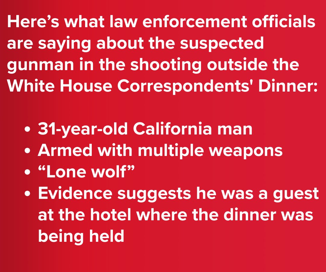 The suspect in a shooting outside the White House Correspondents' Dinner was staying at the hotel where the event was taking place, D.C. police said.
