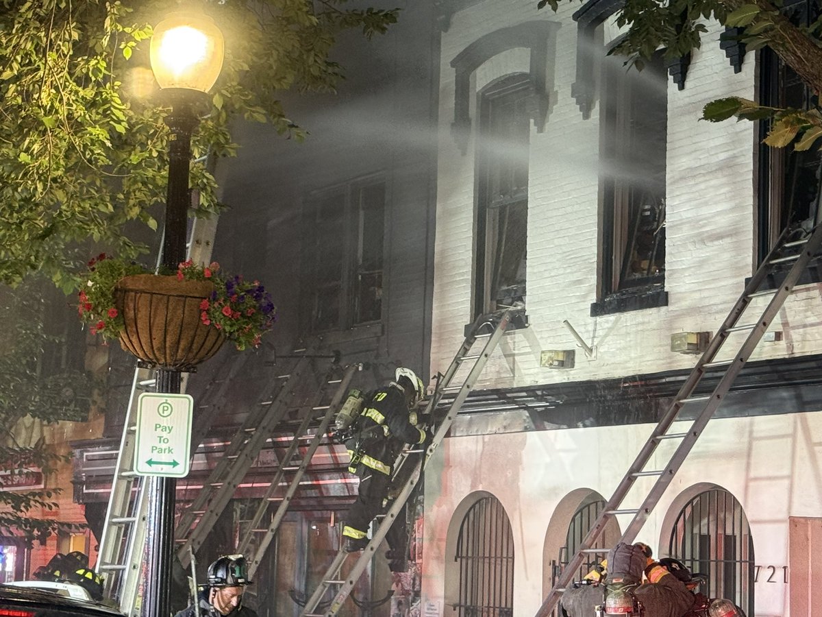 2nd Alarm - 700 Block of 8th Street SE Four mixed use properties had active fire. All fire extinguished Units conducting overhaul &amp; salvage operations. Two adults/three kids displaced. A 2nd Firefighter was transported wi/ minor injuries to an area hospital