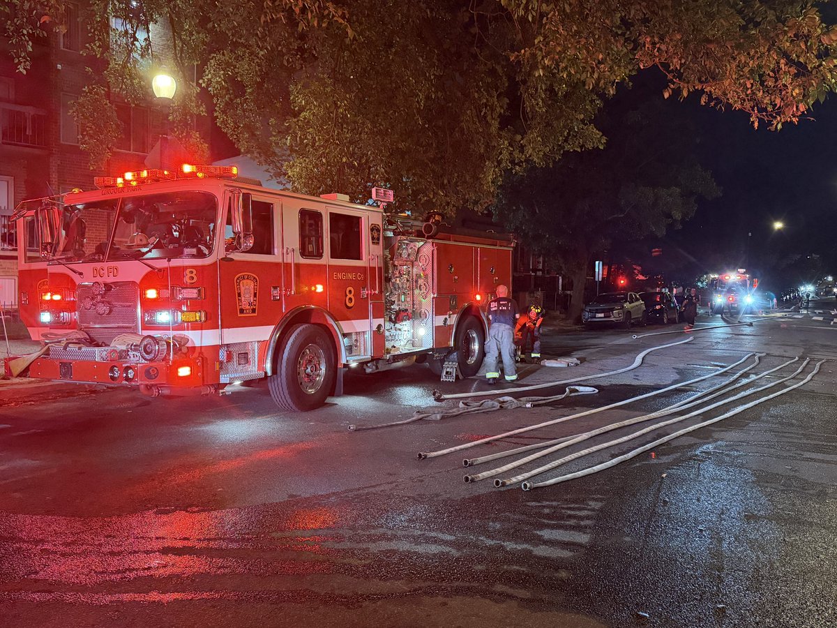 Fire - 1500 Block of Benning Road NE Origin and cause is under investigation. 10 adults displaced as a result of this fire. Residents being assisted by @DCMOCRS and @RedCrossNCGC. No injuries to report. 