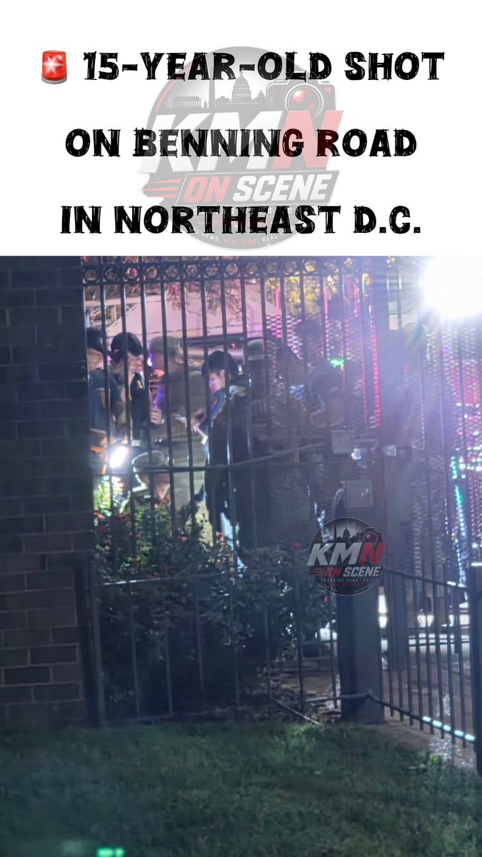 A 15-year-old was shot Saturday night in Northeast D.C., according to Metropolitan Police. Fifth District officers responded to the 1500 block of Benning Road NE