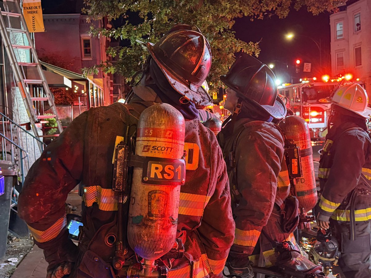 500 Block of Florida Avenue NW Units arrived on the scene with fire showing from the roof and fire found in apartment on the second floorminimal to extension to the second floor. All fire is extinguished. No injuries to report at this time