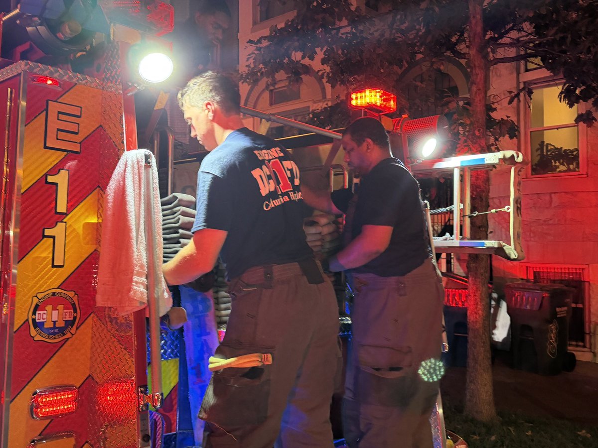 Fire - 500 Block of Florida Avenue NW Apartment with  fire on second floor is under renovation/is currently vacant. No injuries/displacements. Cause is accidental, originating from roof. Units going through firefighter rehabilitation and going in service