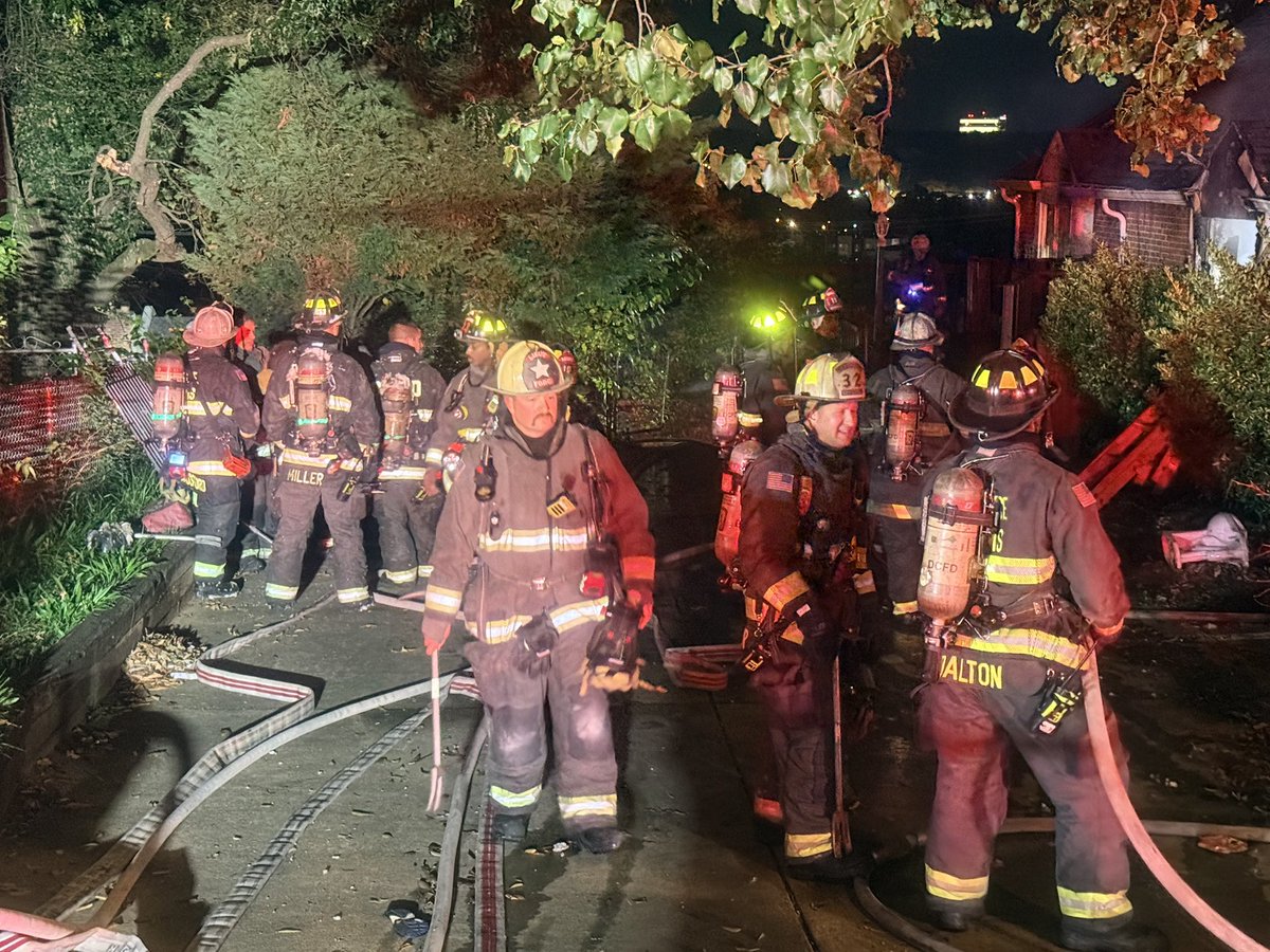 Fire: 600 Block of Atlantic Street SE Single story residential detached home with fire showing from side of home